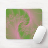 Rosa Drehung auf grünem Mousepad (Mit Mouse)