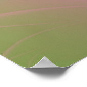 Rosa Drehung auf grünem Poster (Ecke)