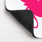 Rosa Drei-Auge alien Mousepad (Ecke)