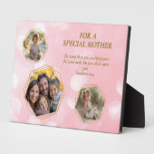 Rosa Drei-Foto-Kinderkrippe Sondermütter Tag Fotoplatte (Seite)