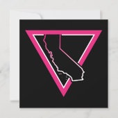 rosa Dreieck Einladung (Vorderseite)