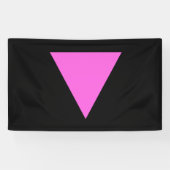 Rosa Dreieck-Flagge Banner (Horizontal)