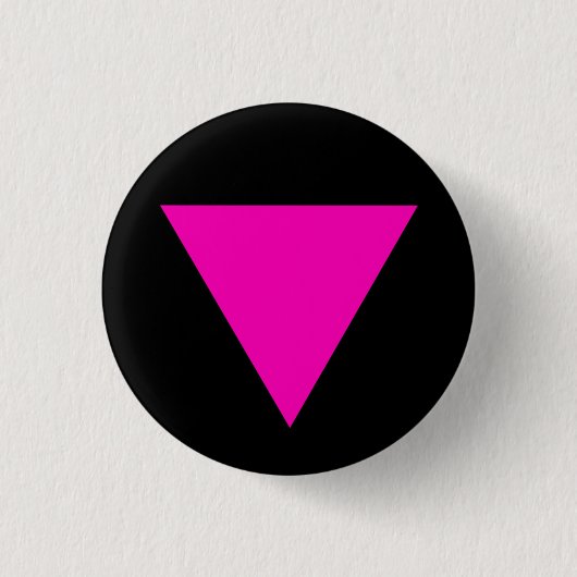 "ROSA DREIECK-" GAY PRIDE 1,25 Zoll Button (Vorderseite)