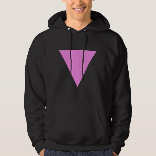 Rosa Dreieck Hoodie (Vorderseite)