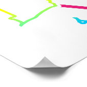 Rosa Dreieck-Insel Poster (Ecke)