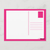 Rosa Dreieck-Insel Postkarte (Rückseite)