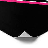 rosa Dreieck Poster (Ecke)