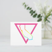 rosa Dreieck Postkarte (Stehend Vorderseite)
