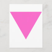 rosa Dreieck Postkarte (Vorderseite)