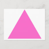 rosa Dreieck Postkarte (Vorderseite)