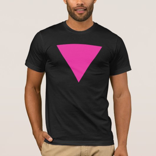 rosa Dreieck T-Shirt (Vorderseite)
