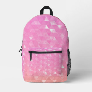 Rosa Dreiecke Bedruckter Rucksack