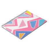 Rosa Dreiecke Notizblock (Linke Seite)