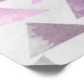 Rosa Dreiecke Poster (Ecke)