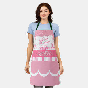 Rosa Dreischichten-Torten-Bäckerei Schürze