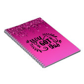 Rosa Drilling-Glitzer | Das haben Sie Got Notizblock (Rechte Seite)