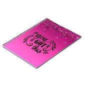 Rosa Drilling-Glitzer | Das haben Sie Got Notizblock (Linke Seite)