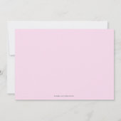 Rosa Drink-Party Einladung (Rückseite)