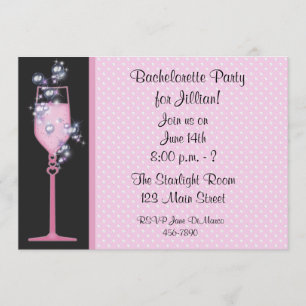 Rosa Drink-Party Einladung