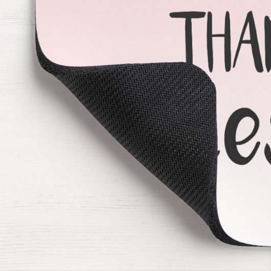 Rosa Driving Glitzer/dankbar, gesegnet Mousepad (Ecke)