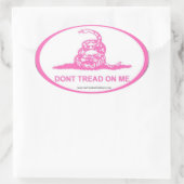 Rosa DTOM Ovaler Aufkleber (Tasche)