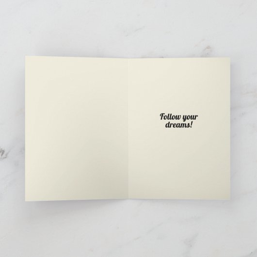 Rosa, du hast es Abschluss-Karte gemacht Karte (Innenseite)