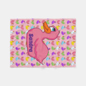 Rosa Duck Fleece Blanket (Vorderseite (Horizontal))