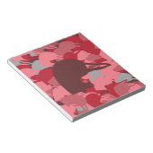 Rosa Duck Head Camouflage Notizblock (angewinkelt)