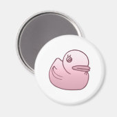 Rosa Duck Magnet (Vorderseite/Rückseite)