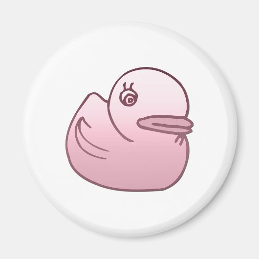 Rosa Duck Magnet (Vorne)