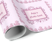 rosa ducky geschenkpapier (Rolleneckpunkt)