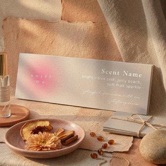 Rosa Duftprobe Parfüm Mini Tester Karte