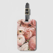 Rosa Duftspender mit Blumenmuster Gepäckanhänger (Vorderseite Vertikal)