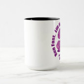 Rosa Dumbbells-Slogan-Tasse Tasse (Zentrum)