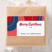 Rosa dunkelblaue Retro Weihnachten bis zum Geschen (Insitu)