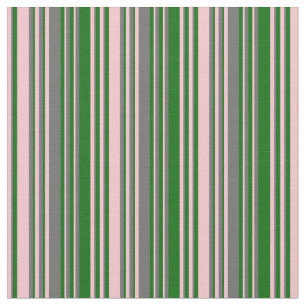 Rosa, dunkelgraue und dunkelgrüne Streifen Stoff