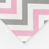 Rosa dunkelgraues, weißes LG Zickzack-Graue Bezeic Fleecedecke (Ecke)