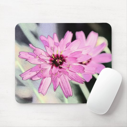 Rosa dunkle Blume. Blumenkunst aus Foto. Mousepad (Mit Mouse)