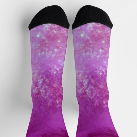 Rosa dunkle Sturmwolken Socken (Oben)