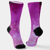 Rosa dunkle Sturmwolken Socken (Gewinkelt)