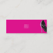 Rosa - dünn mini visitenkarte (Rückseite)