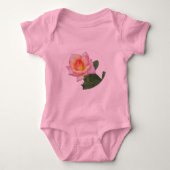 Rosa Duo Baby Strampler (Vorderseite)
