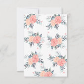 Rosa Duschbrause RSVP Karte (Rückseite)