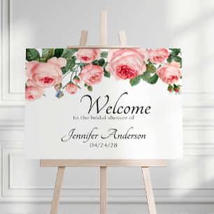 Rosa Dusche mit Blushing Poster