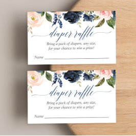 Rosa Duschkabine, Babydusche, Gewinnkarten Begleitkarte