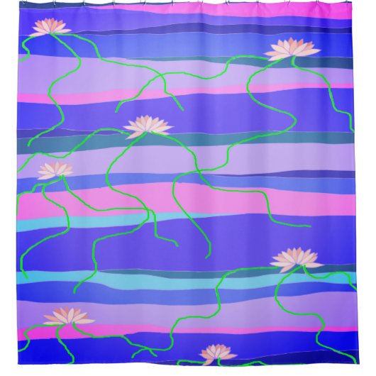 Rosa Duschvorhang (Vorderseite)