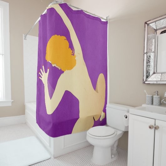 Rosa Duschvorhang (Beispiel)