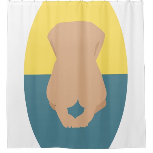 Rosa Duschvorhang (Vorderseite)