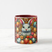 ROSA ~ EASTER BUNNY Eggs Blume ~ Tasse (Zentrum)