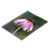 Rosa Echinacea Flower Fotografie Notizblock (Linke Seite)